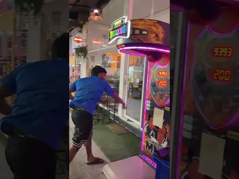 Boxing machine fun
