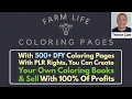 Farm Life Coloring Pages Review Bonus - A Huge Collection of 500 DFY Coloring Pages with PLR Rights