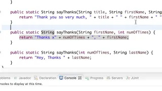 Overloaded Method Example in Java