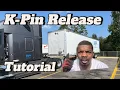 How to Use the K-Pin Release Button in a 2022 Freightliner Cascadia Quick Tutorial