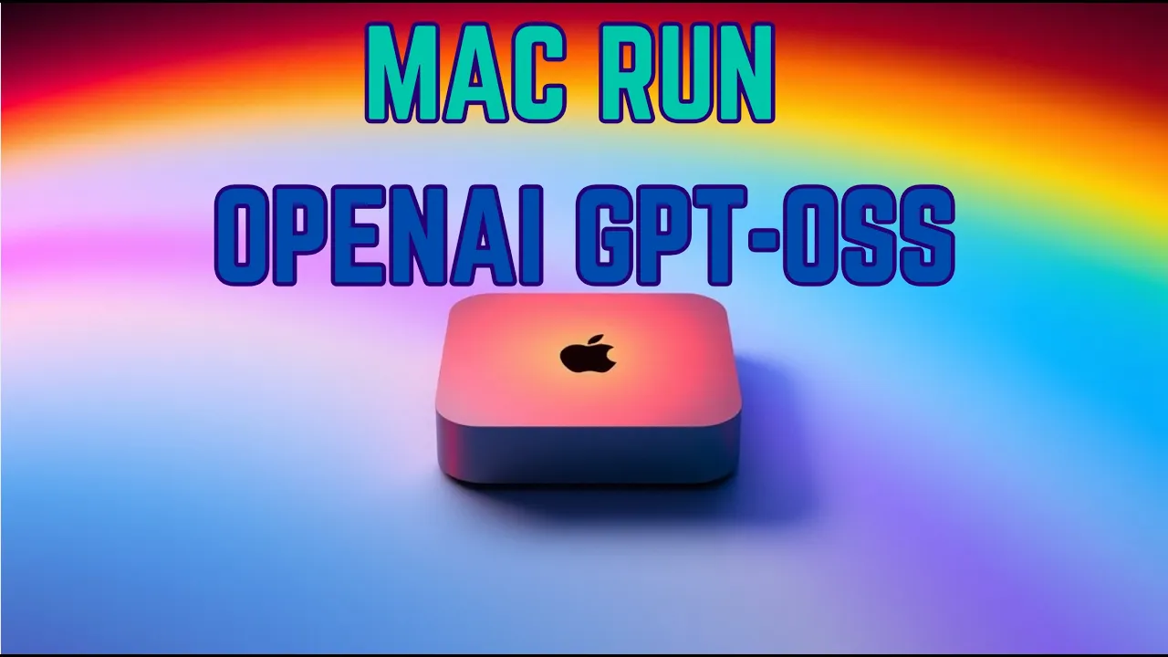 Mac run OpenAI gpt-oss locally using LMStudio - step by step guide - Mac AI Tutorial Video Thumbnail