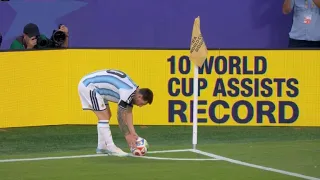 Lionel Messi All World Cup Assists | The Most in History