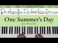 One Summer s Day - Joe Hisaishi Piano Tutorial EASY WITH Music Sheet JCMS