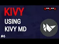 Python Kivy tutorial Using KivyMD library Kivy app project