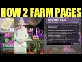 how to Get spectral pages manifested pages manifested pages - Destiny 2 festival of the lost