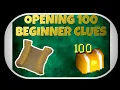 OPENING 100 BEGINNER CLUE REWARDS OSRS