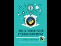 Tip How to zoom in PyCharm using mouse scroll bar Python Tutorial for Beginners