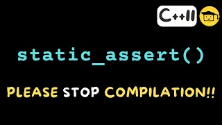 static assert in cpp11