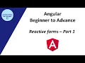 Angular reactive forms - Part 1