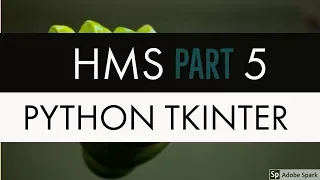 Hospital Management System With Database Using Python Tkinter Part 5