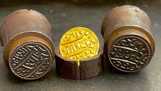 Handcrafted Gold Ring with Antique Coin Dies – Precision Jewellery Art
