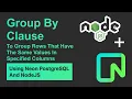 Neon PostgreSQL Group By Clause Using NodeJS
