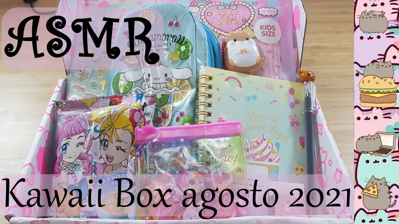ASMR (Español): Kawaii Box de agosto de 2021
