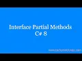 Partial Interface and Partial Interface Methods with live Examples in C 8