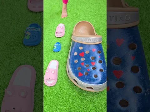 Cute blue shark slides 🐋🐠🐬 #satisfying #love #slippers #trendingshorts