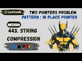443 String Compression Two Pointers Problem In Place Pointer