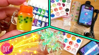 3 x Resin DIYs | Resin Set Unboxing, Test & DIY Schlüsselanhänger Ideen