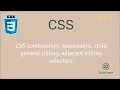 Select element by relationship child siblings combinators CSS