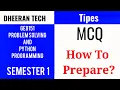GE8151 Problem solving and Python Programming how to prepare for online exam