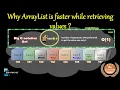 The Reason Why ArrayList is faster while retrieving values