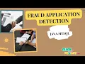 JAVA Datamining Projects - Fraud application detection