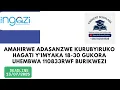 Download Lagu INGAZI: AMAHIRWE ADASANZWE KURUBYIRUKO HAGATI Y'IMYAKA 18-30 GUKORA UHEMBWA 110833RWF BURIKWEZI