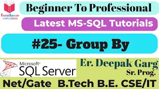25 - GROUP BY in SQL Grouping Data for Analysis and Reporting