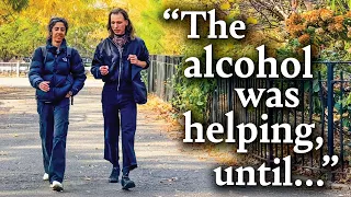 We met on the street. I asked to walk with them.