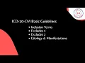 ICD 10 CM Inclusion Terms Excludes Etiology Manifestations