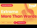 Download Lagu Extreme - More Than Words (Acoustic Karaoke)