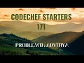 Codechef Starters 171 Problem B Advitiya Solution in Hindi CPP Java Codes