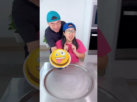 Emoji cake vs Cotton Candy ice cream challenge!🍨 #funny #fpy by Ethan Funny Family