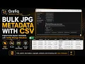 Bulk Edit JPG Metadata with CSV Import and Export in Grafiq