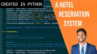Python OOP Object Oriented Programming Project - A Hotel Reservation System