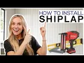 Vertical or Horizontal Shiplap Paneling Tutorial DIY 101