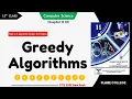 Greedy Algorithms - 11th Class 1st Year Computer Science
