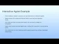 Interactive Applet Example Lecture 40 AWT Programming II