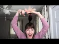 Cutting Hair from High Ponytail Choppy Shaggy Bob Haircut Tutorial