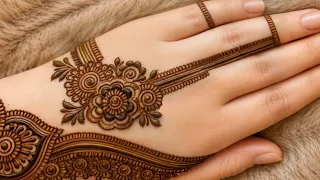 Aesthetic Rakshabandhan back hand Henna Design ✨🌿