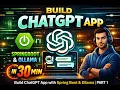 ChatGPT App using Spring Boot Ollama Part 1 Build in 30 Minutes