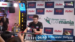flair bartending alexander shtifanov final olympic casino flair mania 2014