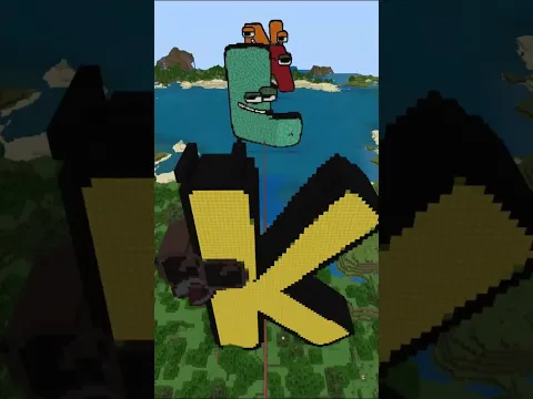 Minecraft Alphabet Lore Aerial View A-Z (Ultra Fast)