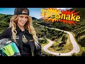 Biker Babe Takes on the SNAKIEST Road in Malibu 🐍 