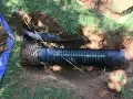 Repairing an 8 inch corrugated pipe