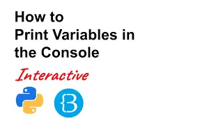 03 Print Variables in the Console - Python Tutorial for Beginners Interactive and Auto-graded
