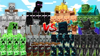 massive mob army tournament minecraft mob battle