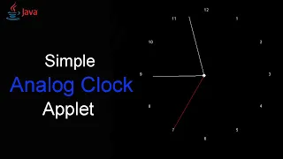 Simple Analog clock in Java Applet