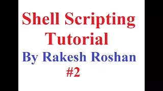 Shell Scripting Tutorial Part 2