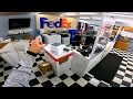 Spend a week in the Fedex pack-and-ship center POV packing and shipping