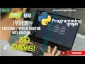 lec 11 Python Functions Explained Types of Functions in Python with Examples Beginners 2025